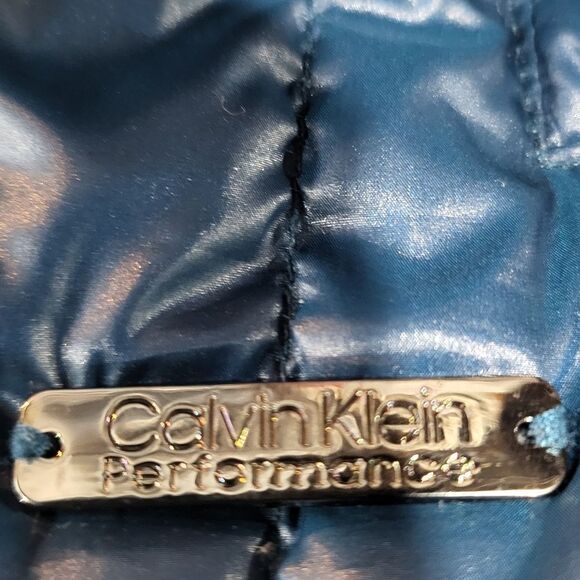 Calvin Klein Women's Blue Quilted Vest - Picture 14 of 14